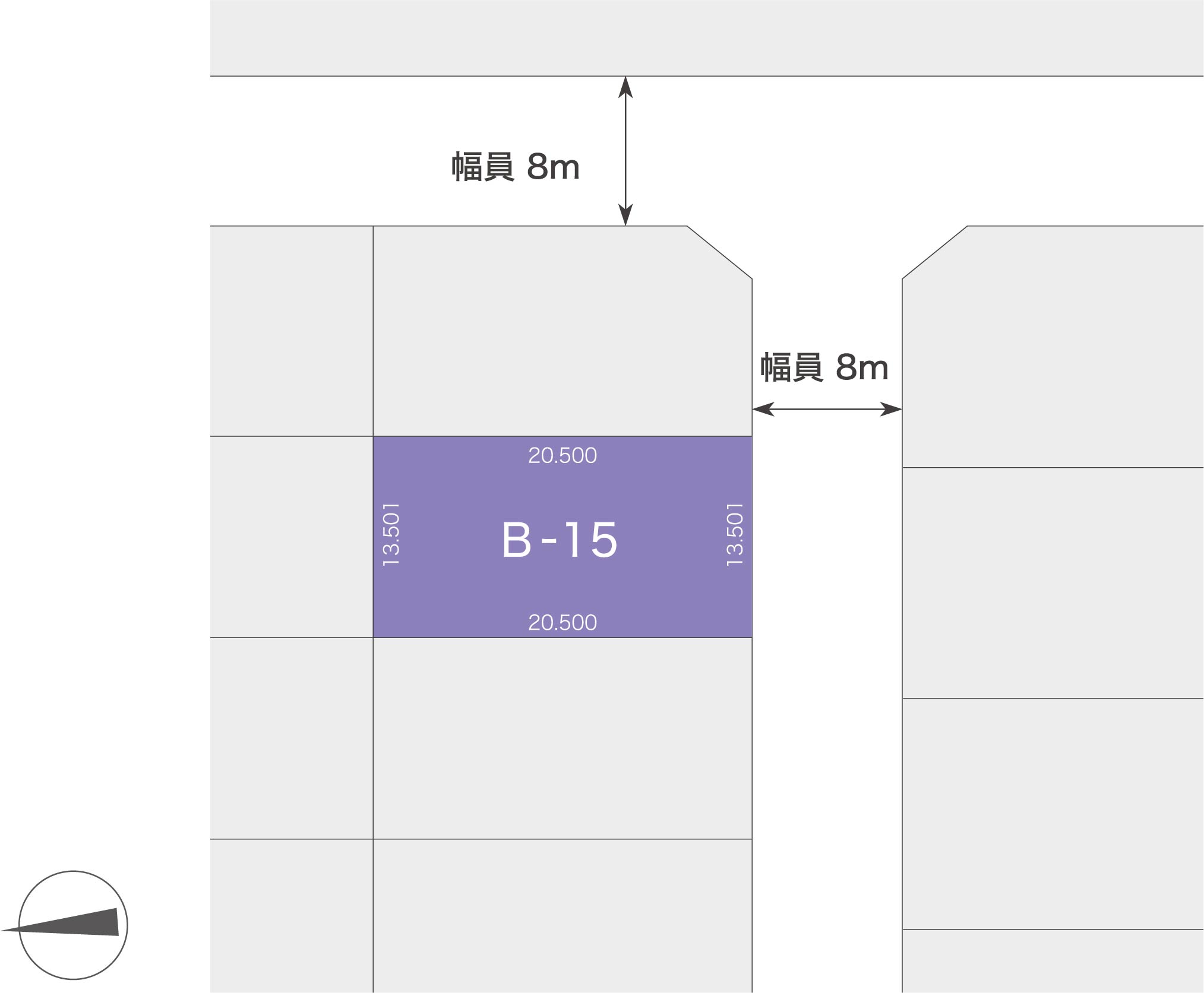 土地周辺の区画